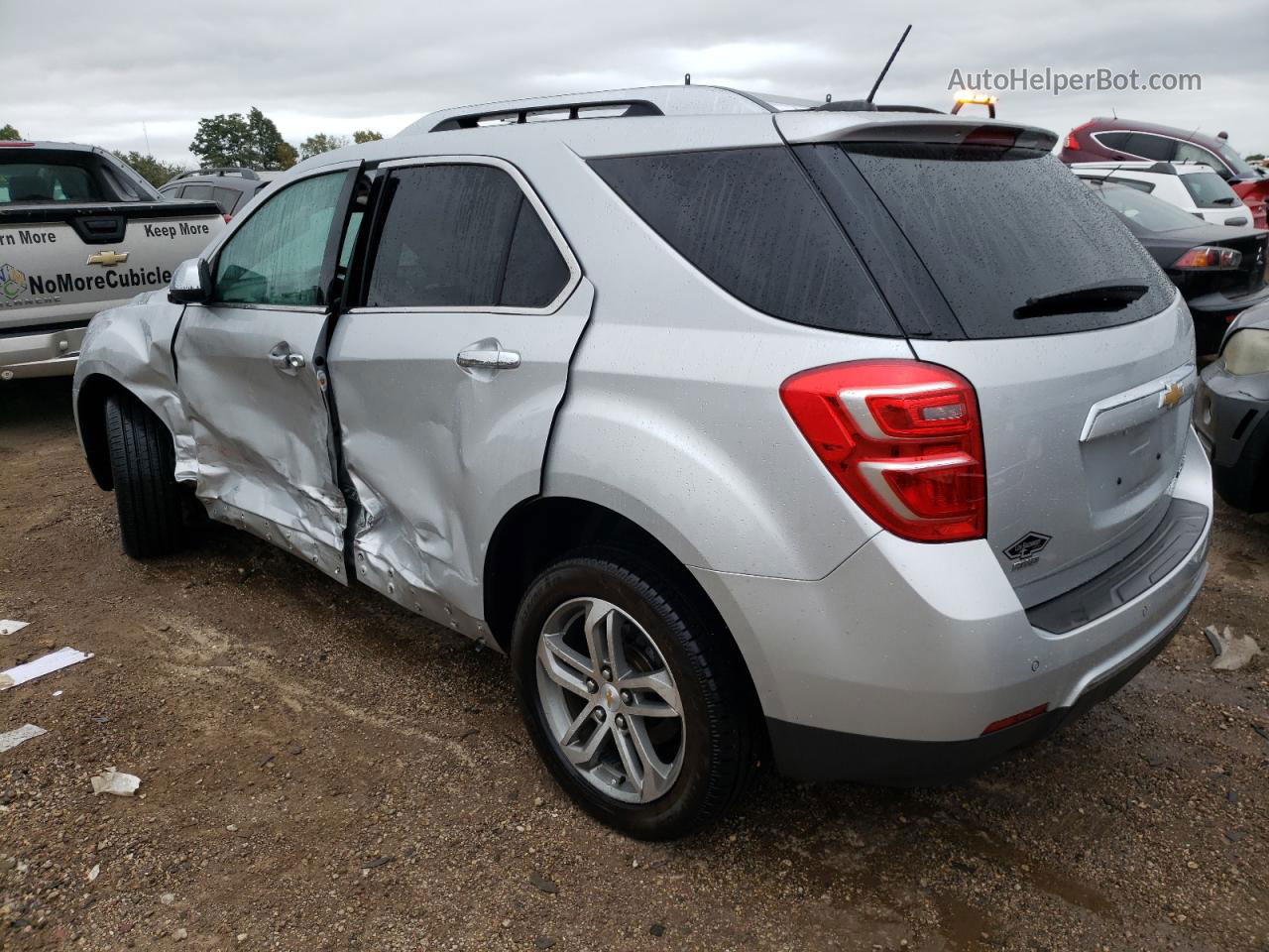 2016 Chevrolet Equinox Ltz Серебряный vin: 2GNFLGEK8G6224906