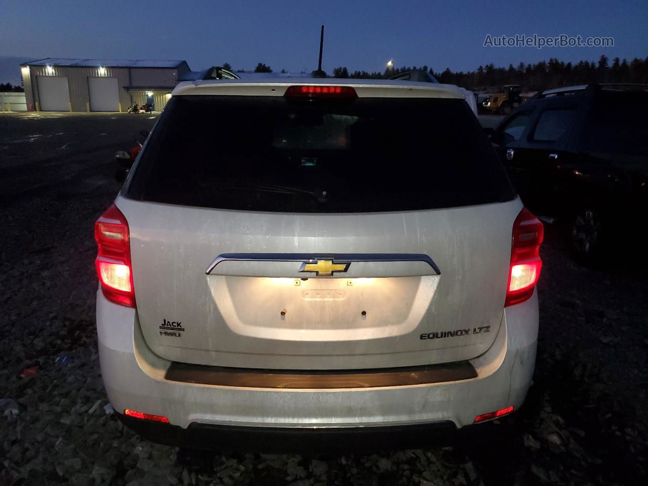 2016 Chevrolet Equinox Ltz White vin: 2GNFLGEK9G6133286