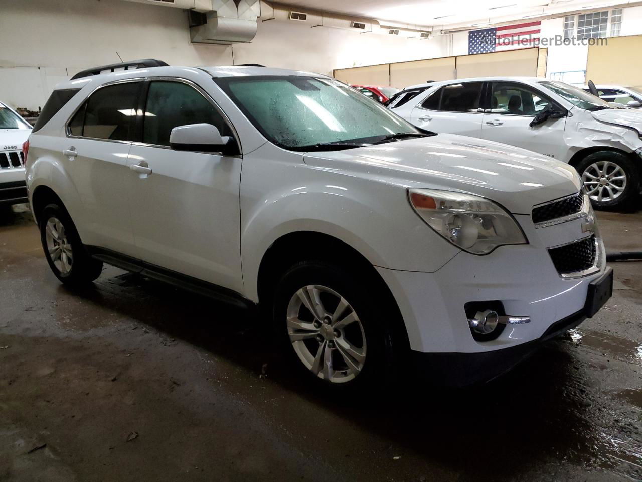 2012 Chevrolet Equinox Lt White vin: 2GNFLNE50C6355093