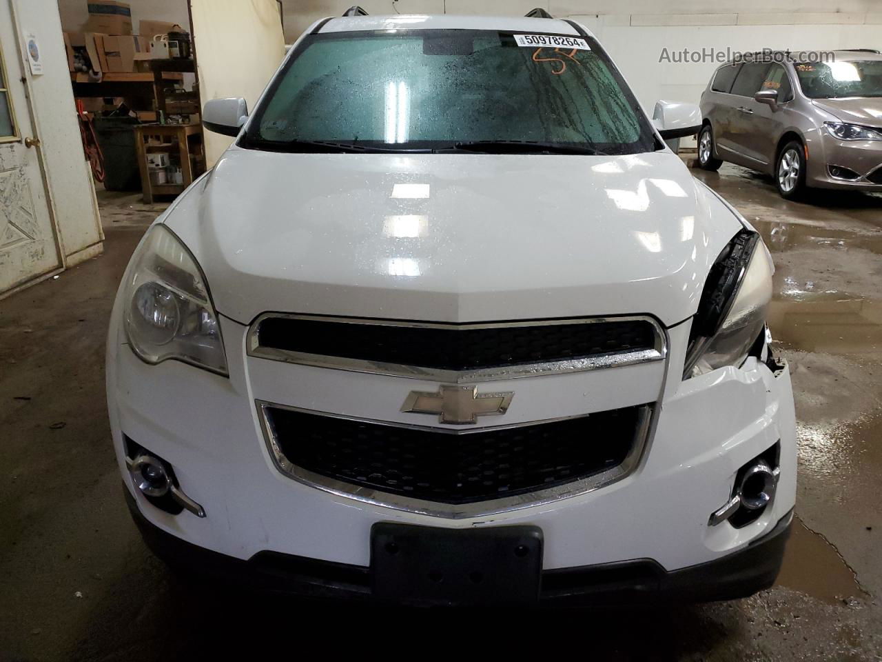 2012 Chevrolet Equinox Lt White vin: 2GNFLNE50C6355093