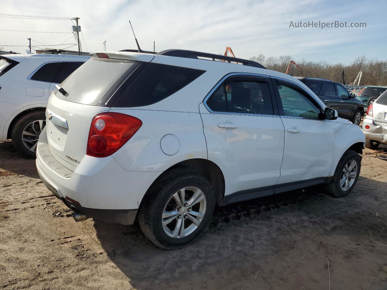 2012 Chevrolet Equinox Lt White vin: 2GNFLNE53C6341219