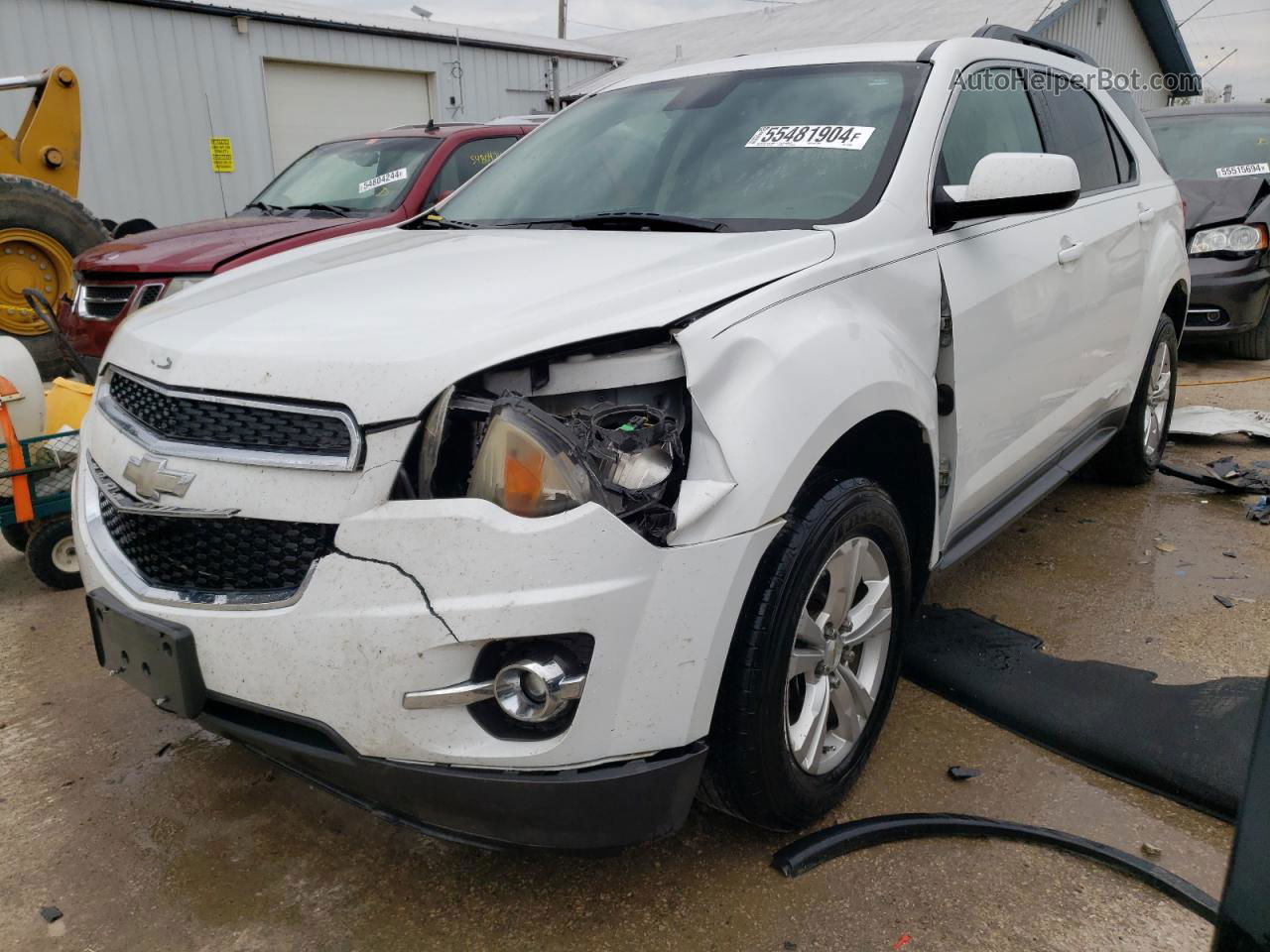 2012 Chevrolet Equinox Lt White vin: 2GNFLNE54C6352908