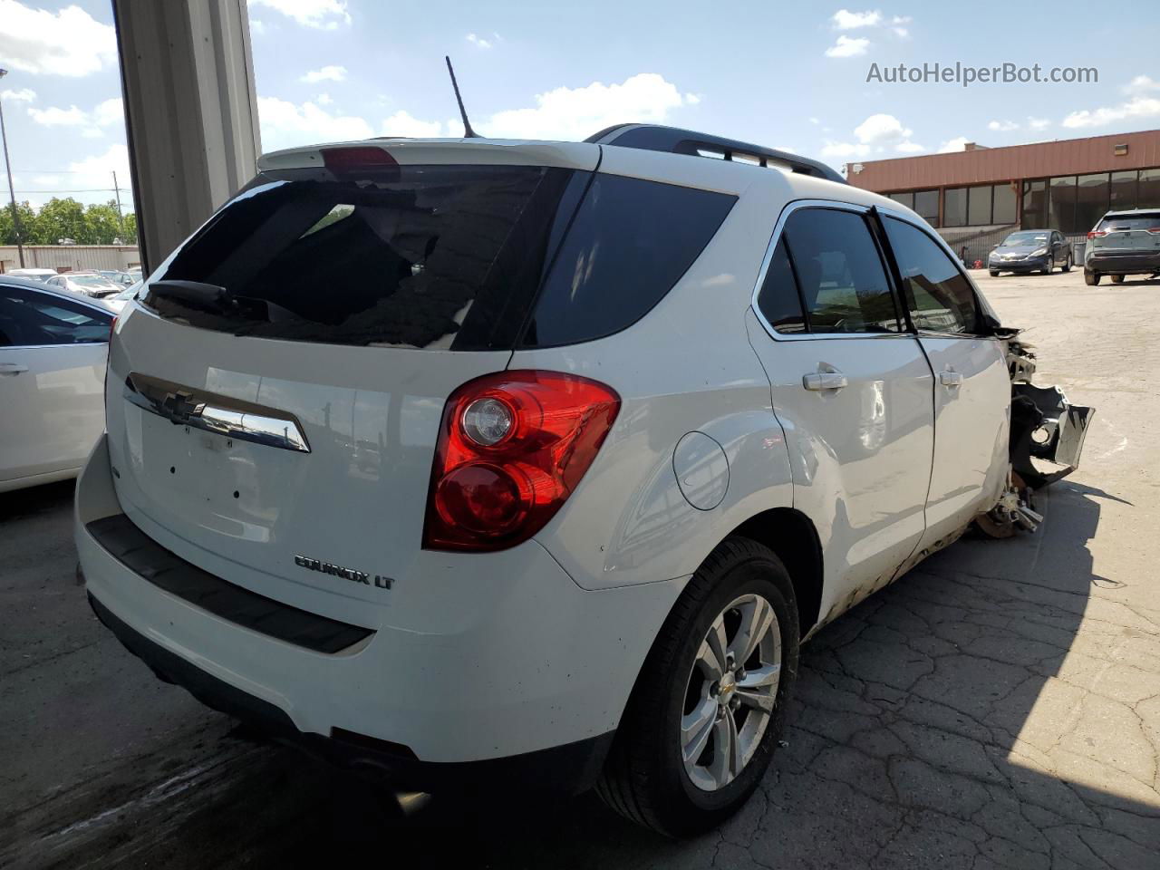 2012 Chevrolet Equinox Lt White vin: 2GNFLNE57C6320535