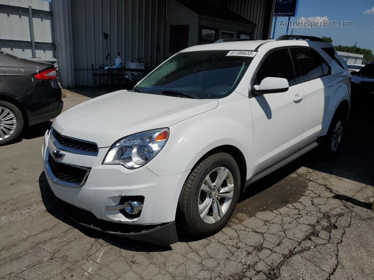 2012 Chevrolet Equinox Lt White vin: 2GNFLNE57C6320535