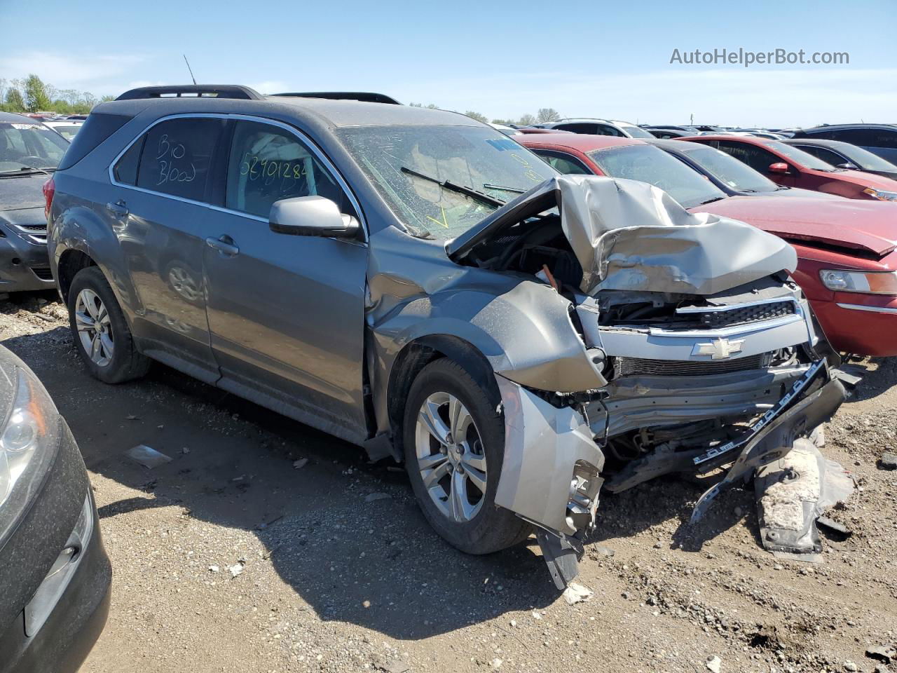 2012 Chevrolet Equinox Lt Gray vin: 2GNFLNE57C6332183