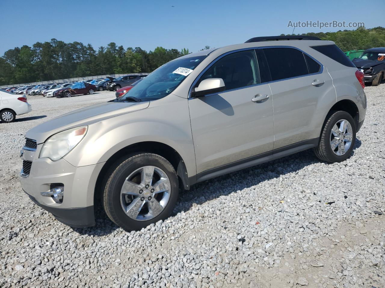 2012 Chevrolet Equinox Lt Beige vin: 2GNFLNEK0C6282457