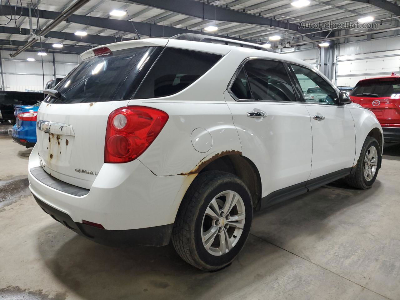 2012 Chevrolet Equinox Lt White vin: 2GNFLNEKXC6246937