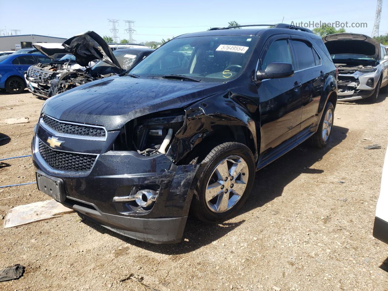 2012 Chevrolet Equinox Lt Black vin: 2GNFLPE55C6138019