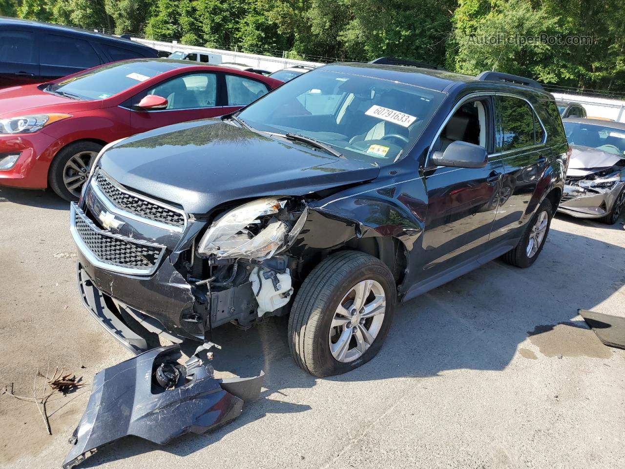 2012 Chevrolet Equinox Lt Black vin: 2GNFLPE57C6288021