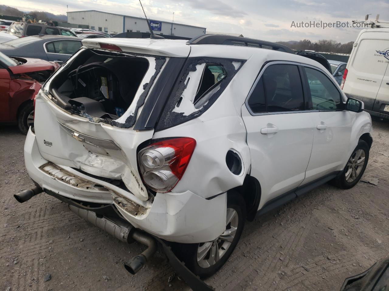 2012 Chevrolet Equinox Lt White vin: 2GNFLPE59C6334075