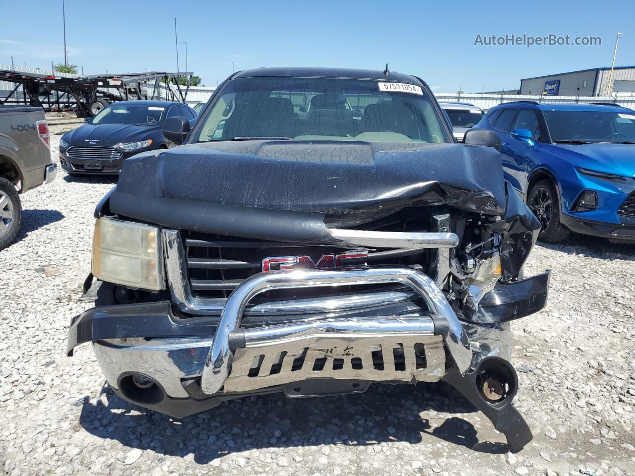 2008 Gmc Sierra C1500 Black vin: 2GTEC13C081157455