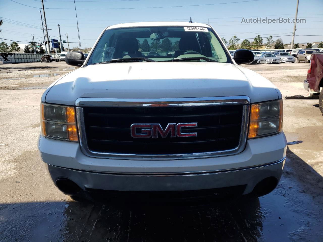 2008 Gmc Sierra C1500 White vin: 2GTEC13C381230950