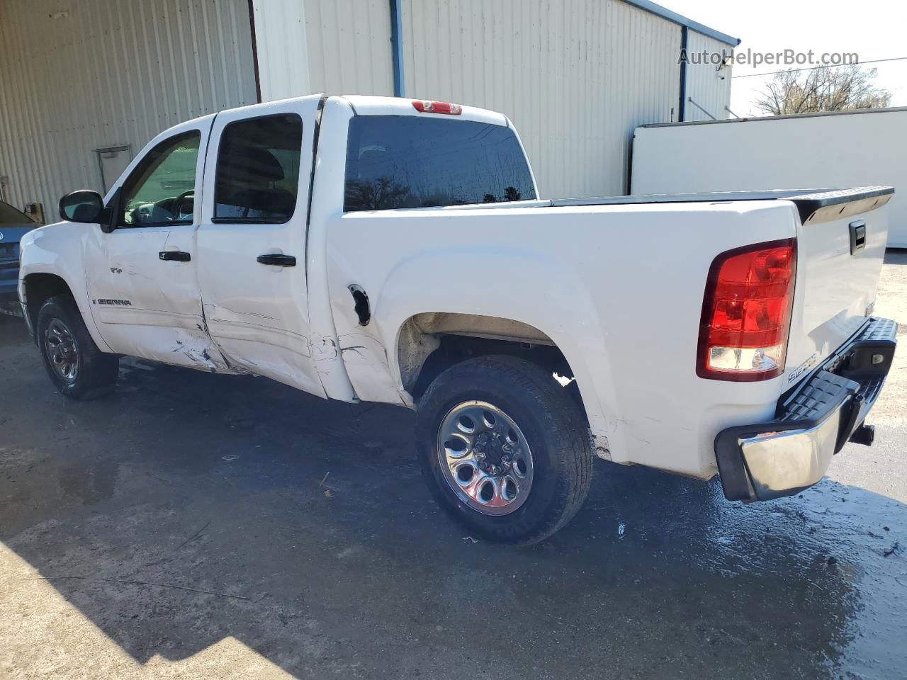 2008 Gmc Sierra C1500 White vin: 2GTEC13C381230950