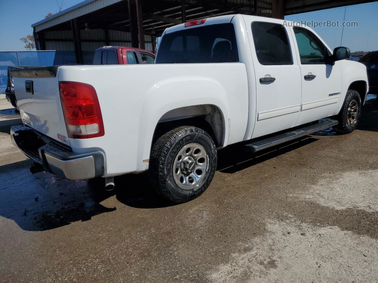 2008 Gmc Sierra C1500 White vin: 2GTEC13C381230950