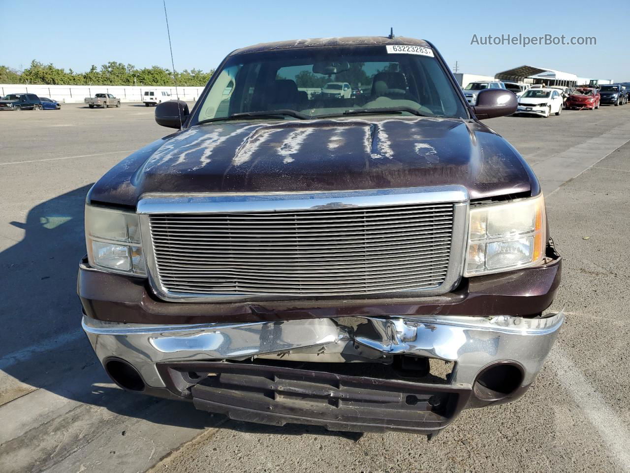 2008 Gmc Sierra C1500 Burgundy vin: 2GTEC13C681204889