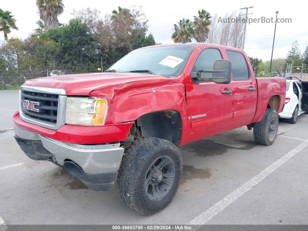 2008 Gmc Sierra 1500 Sle1 Red vin: 2GTEC13J081167160