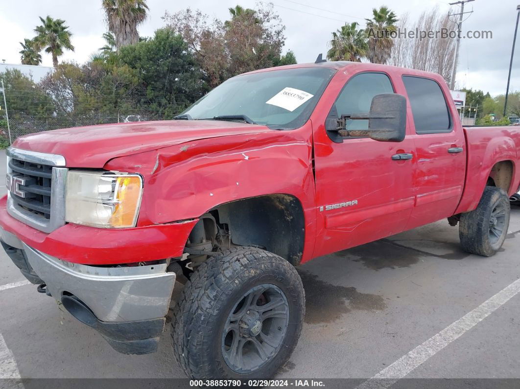 2008 Gmc Sierra 1500 Sle1 Red vin: 2GTEC13J081167160