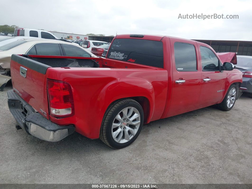 2008 Gmc Sierra 1500 Sle1 Red vin: 2GTEC13J281153468