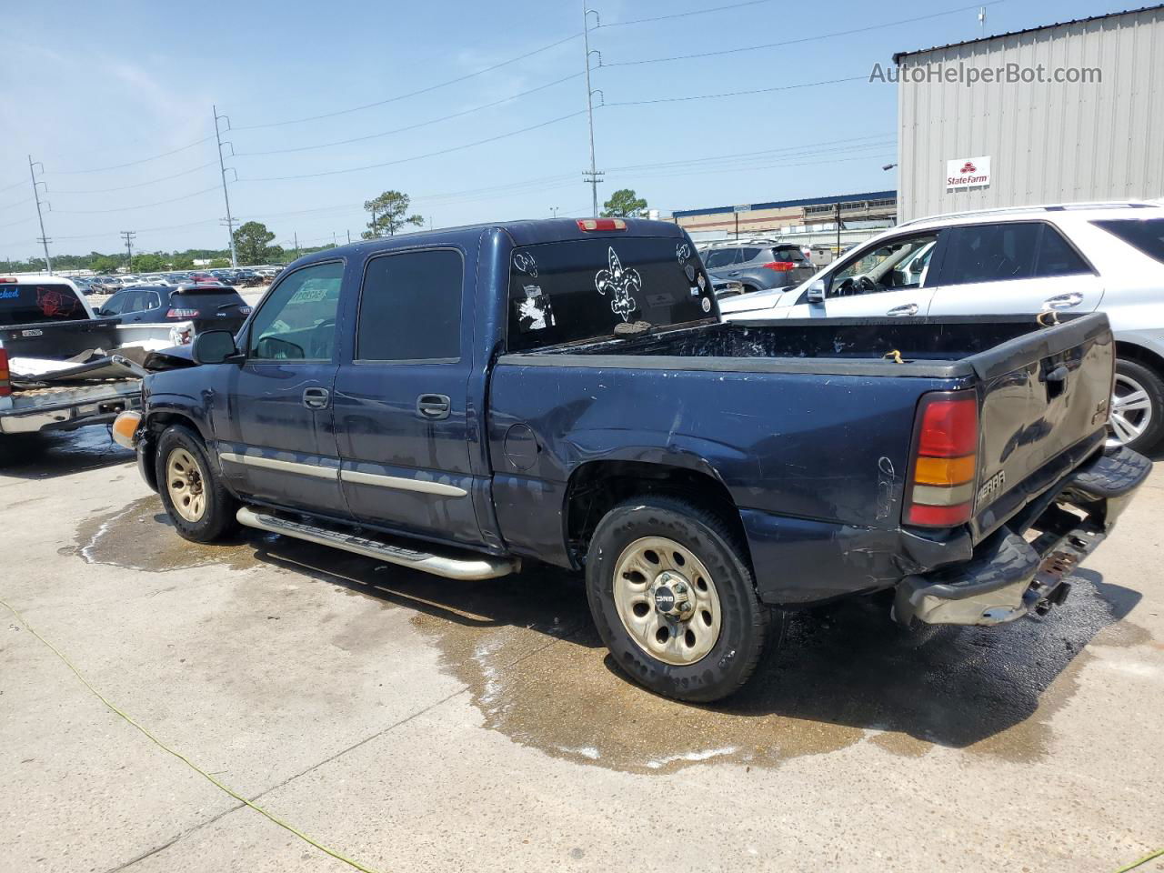 2007 Gmc New Sierra C1500 Classic Синий vin: 2GTEC13V071139103