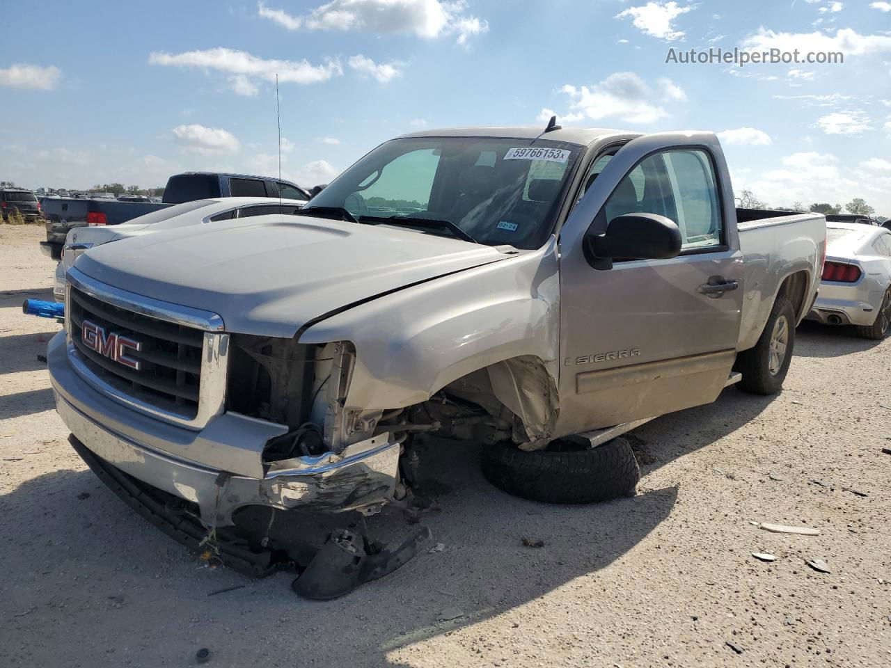 2008 Gmc Sierra C1500 Silver vin: 2GTEC19J481204007