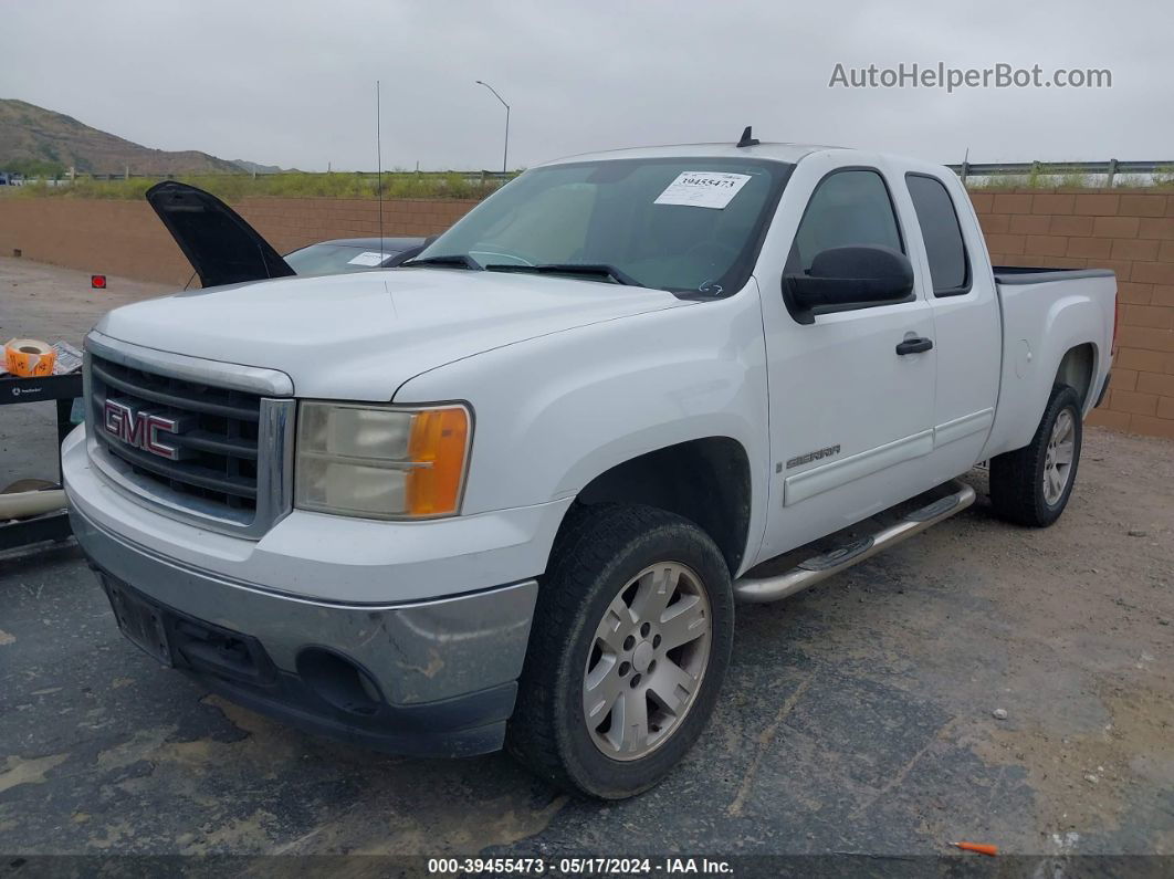 2007 Gmc Sierra 1500 Sle1 White vin: 2GTEC19J671667233