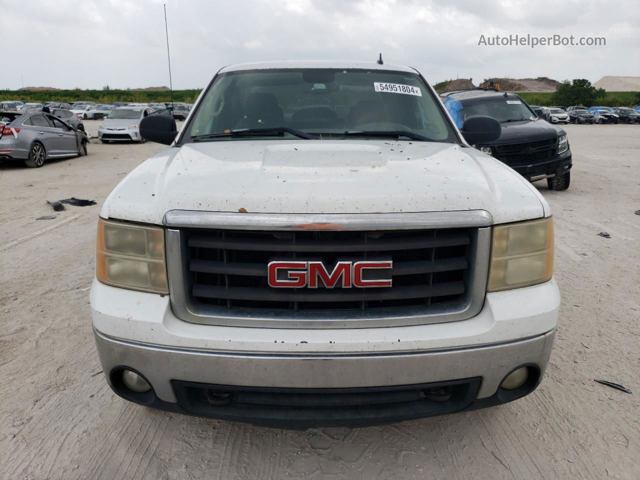 2008 Gmc Sierra C1500 White vin: 2GTEC19J981237116