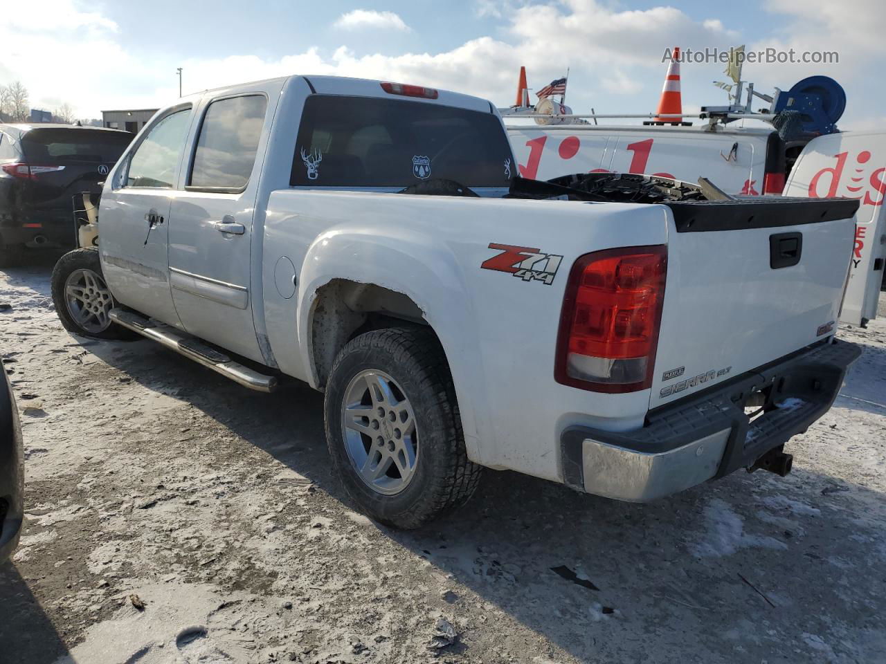 2008 Gmc Sierra K1500 White vin: 2GTEK133281318326