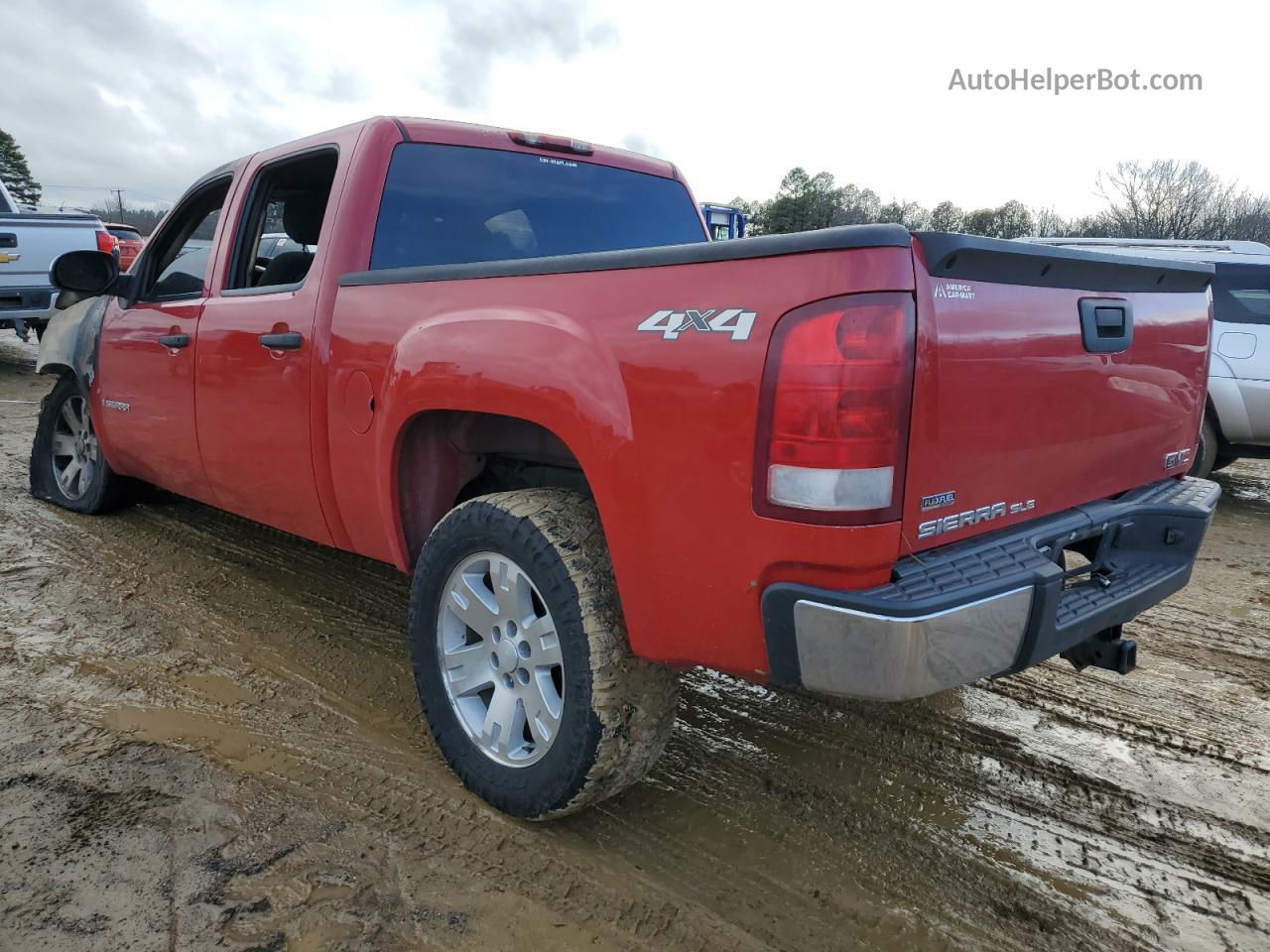 2008 Gmc Sierra K1500 Красный vin: 2GTEK133581227700