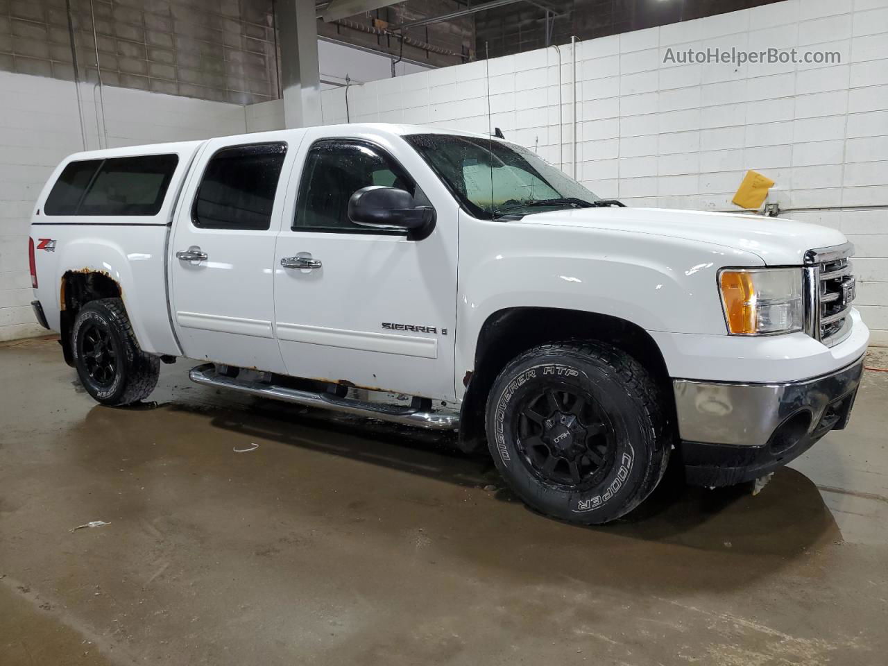 2008 Gmc Sierra K1500 White vin: 2GTEK133681207679