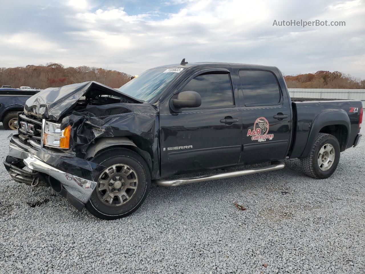 2008 Gmc Sierra K1500 Black vin: 2GTEK133781159075