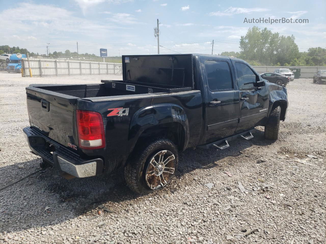 2008 Gmc Sierra K1500 Black vin: 2GTEK13C081240676