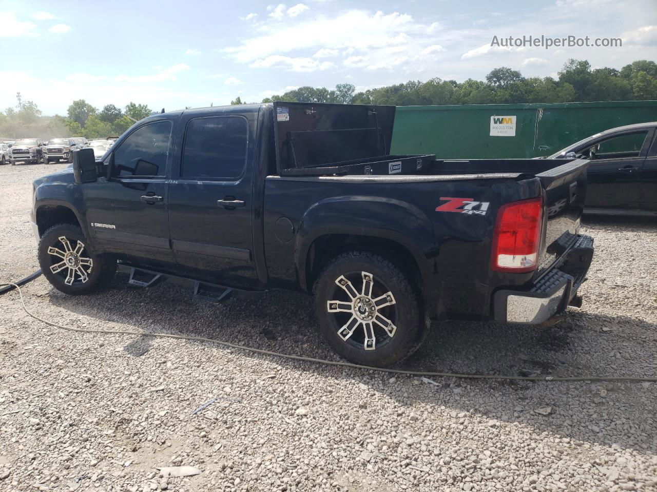 2008 Gmc Sierra K1500 Black vin: 2GTEK13C081240676