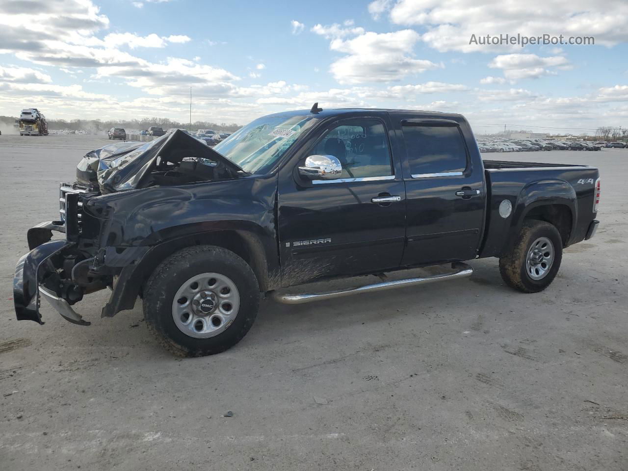 2008 Gmc Sierra K1500 Black vin: 2GTEK13C581157373