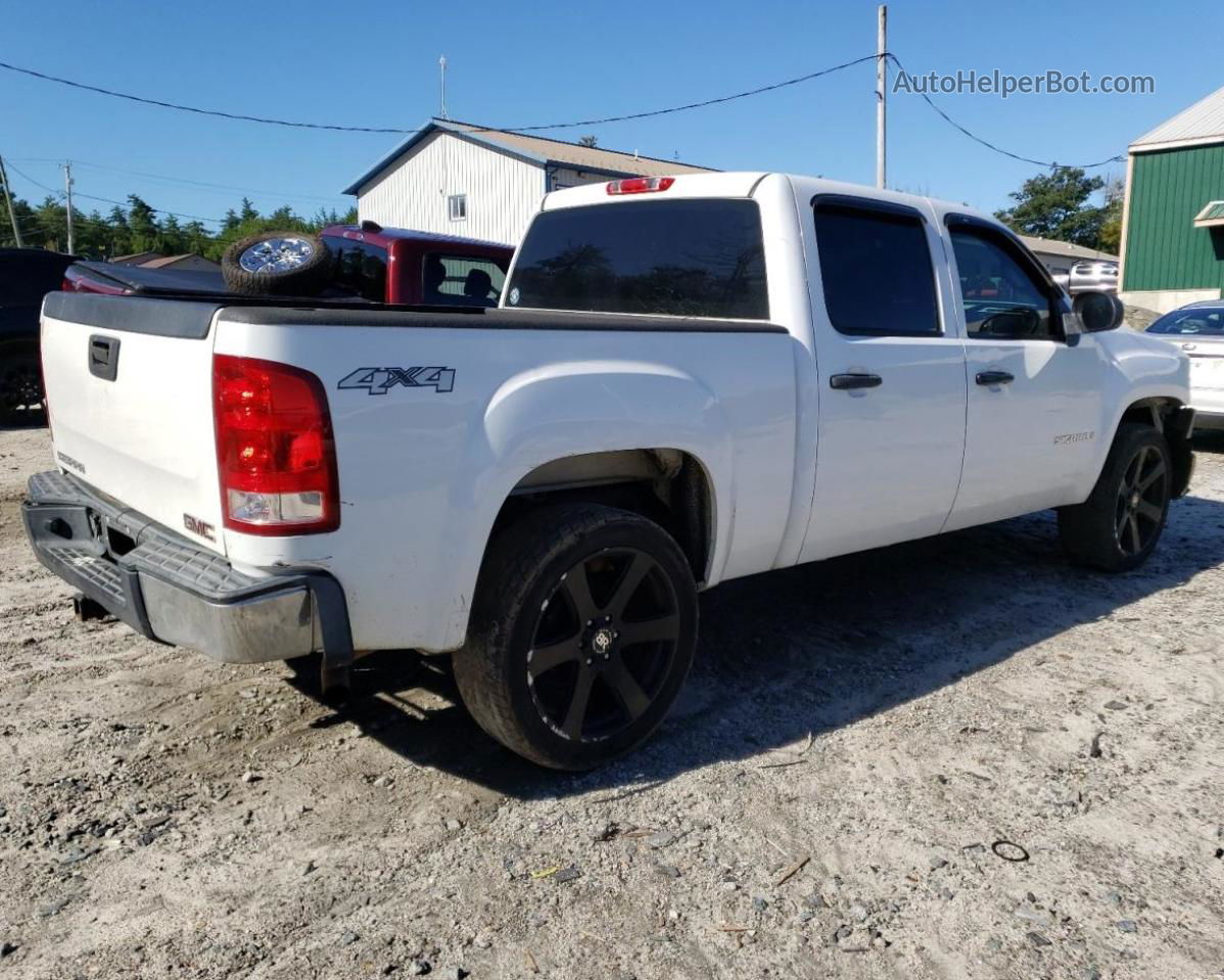 2008 Gmc Sierra K1500 White vin: 2GTEK13M081163428