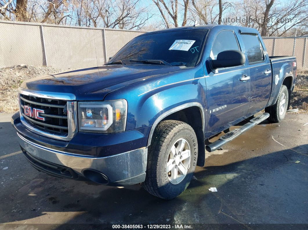 2007 Gmc Sierra 1500 Sle1/sle2/slt/work Truck Blue vin: 2GTEK13M271682575