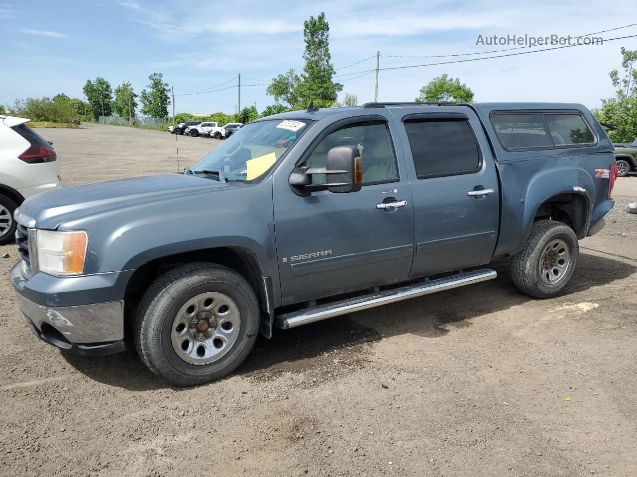 2008 Gmc Sierra K1500 Blue vin: 2GTEK13M281139339