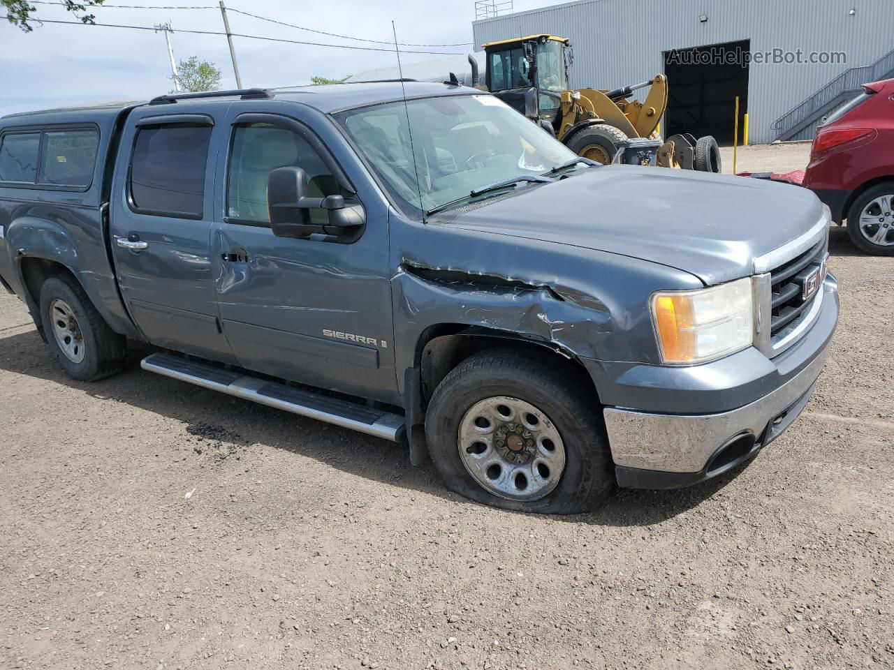 2008 Gmc Sierra K1500 Blue vin: 2GTEK13M281139339