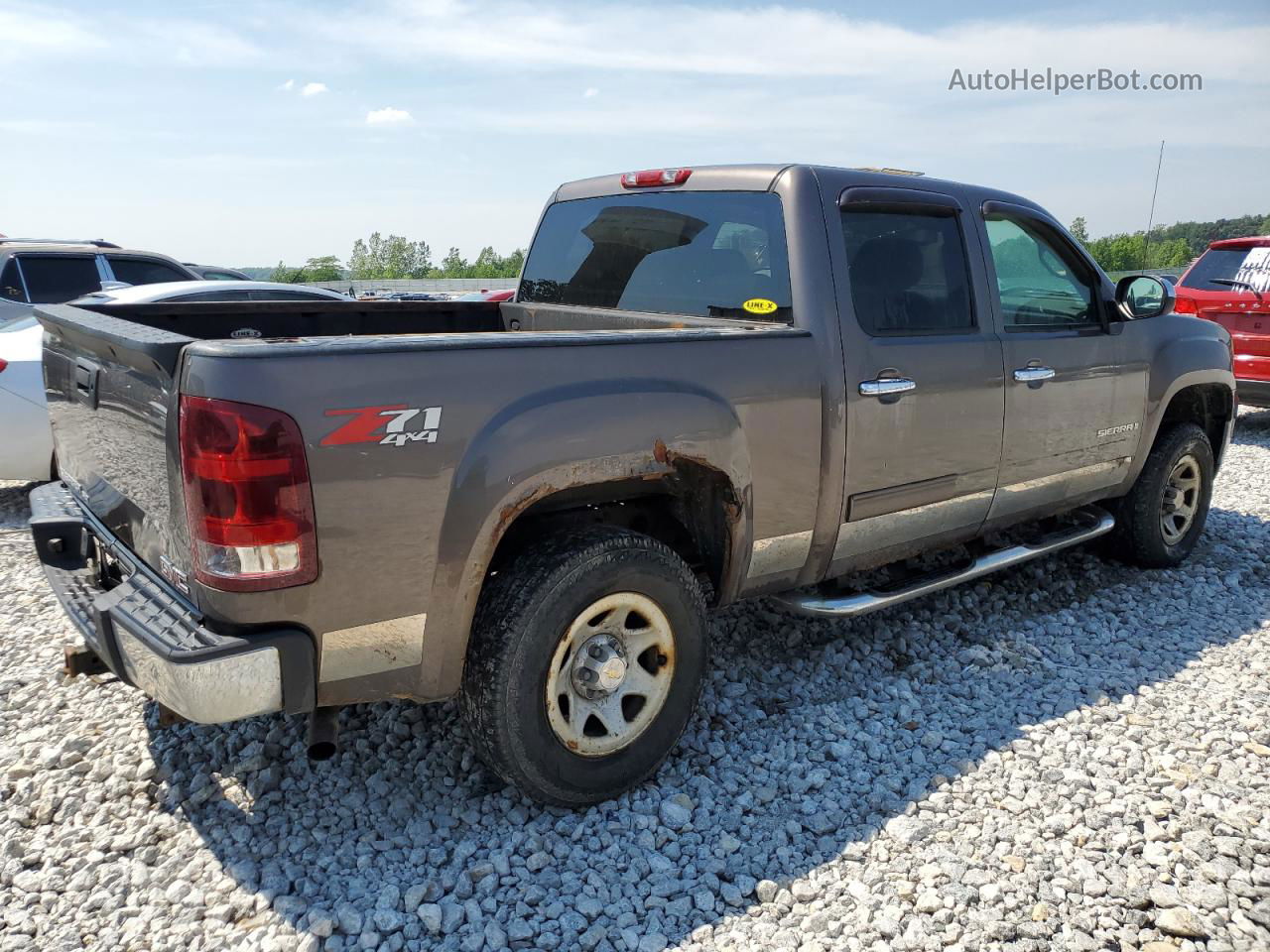 2008 Gmc Sierra K1500 Gray vin: 2GTEK13M381321356