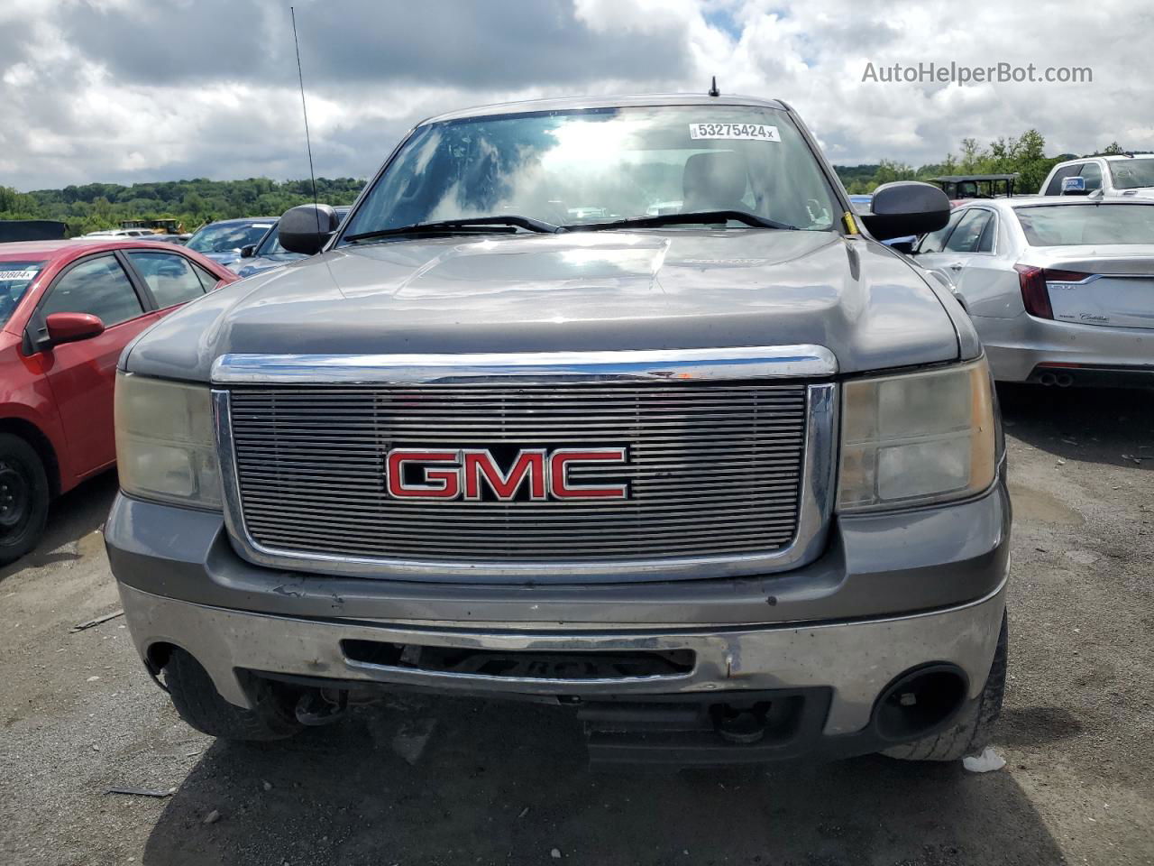 2008 Gmc Sierra K1500 Серый vin: 2GTEK13M481103491