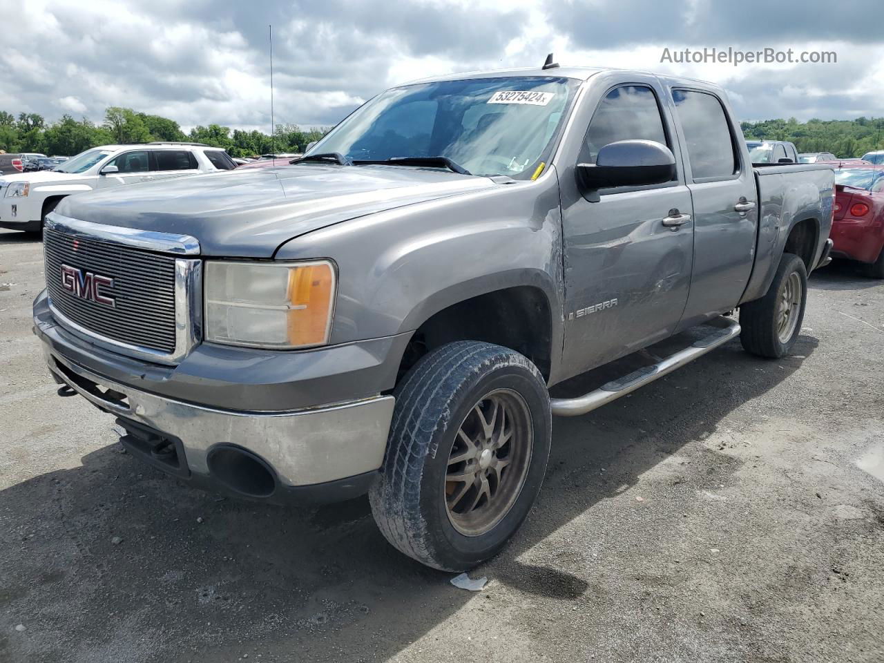 2008 Gmc Sierra K1500 Серый vin: 2GTEK13M481103491