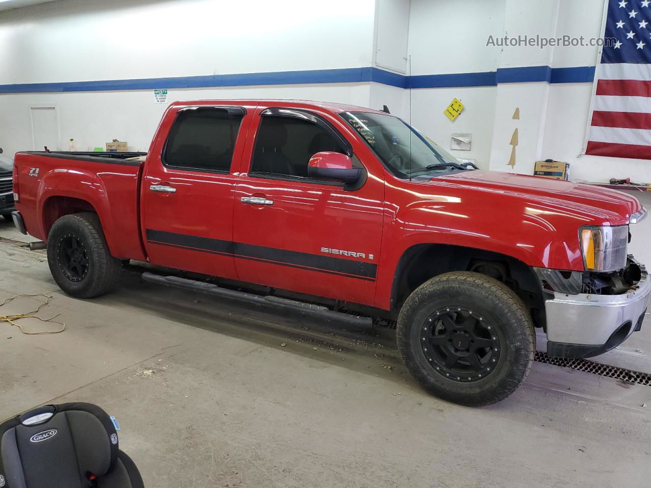 2008 Gmc Sierra K1500 Red vin: 2GTEK13M581131302