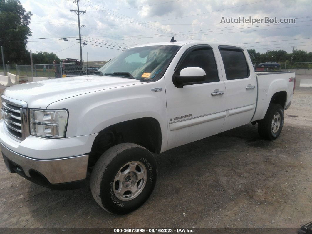 2008 Gmc Sierra 1500 Slt White vin: 2GTEK13M581233571