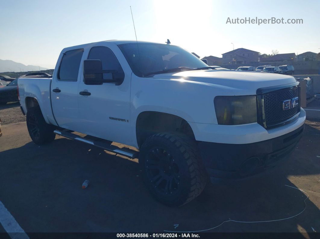 2007 Gmc Sierra 1500 Sle1 White vin: 2GTEK13M871531126