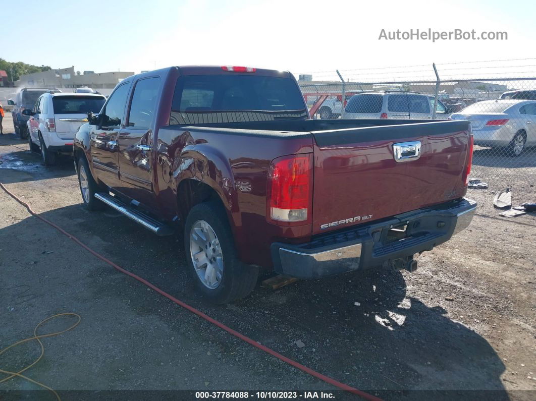 2008 Gmc Sierra 1500 Slt Maroon vin: 2GTEK13M981243679