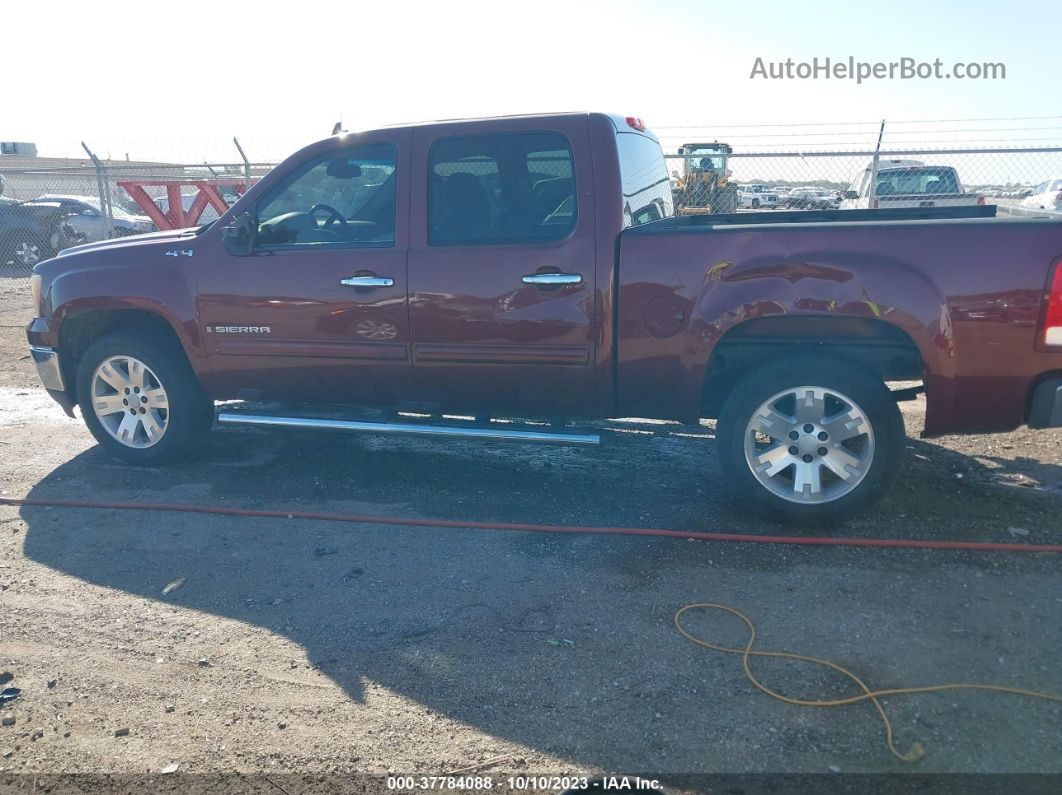 2008 Gmc Sierra 1500 Slt Maroon vin: 2GTEK13M981243679