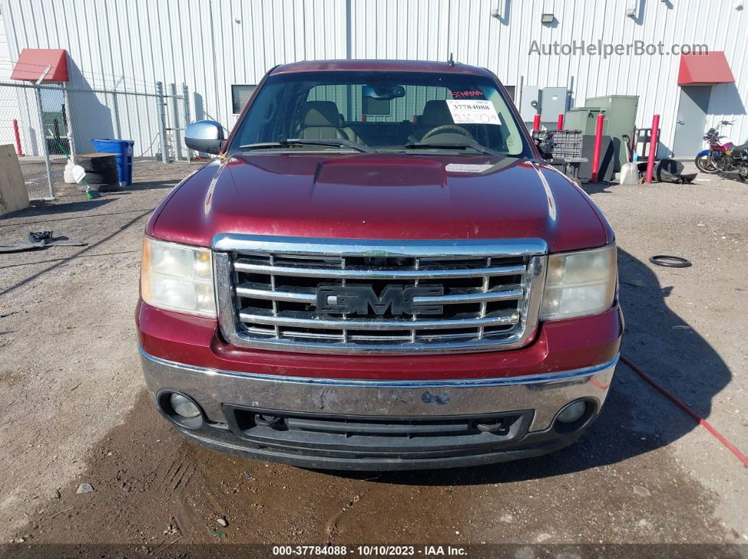 2008 Gmc Sierra 1500 Slt Maroon vin: 2GTEK13M981243679