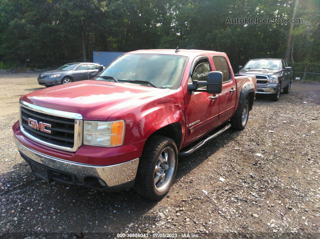 2007 Gmc Sierra 1500 Sle2 Red vin: 2GTEK13MX71597290