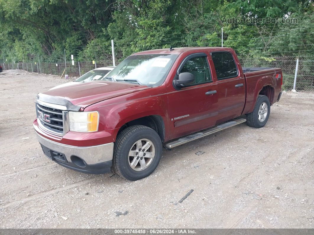 2008 Gmc Sierra 1500 Sle1 Burgundy vin: 2GTEK13MX81138178