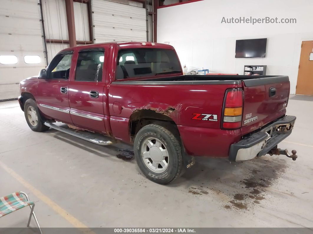 2007 Gmc Sierra 1500 Classic   Burgundy vin: 2GTEK13T171109173