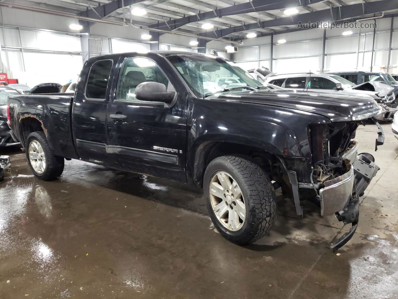 2008 Gmc Sierra K1500 Black vin: 2GTEK190081277126